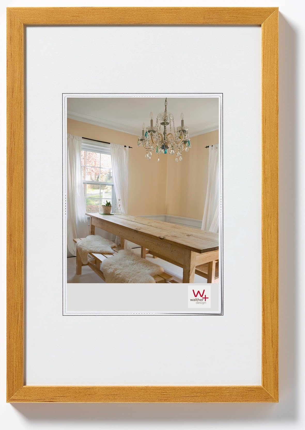 walther Design Picture Frame Oak 15 x 20 cm Peppers Wooden Frame BP520E