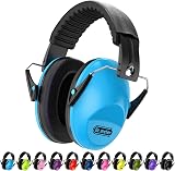 Dr.meter Ear Muffs 27NRR Kids Noise Cancelling Headphones Blue EM100
