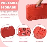 Glarks 9Pcs Red Flexible Hose Clamp Pliers Set Long Reach Remover Kit view 7