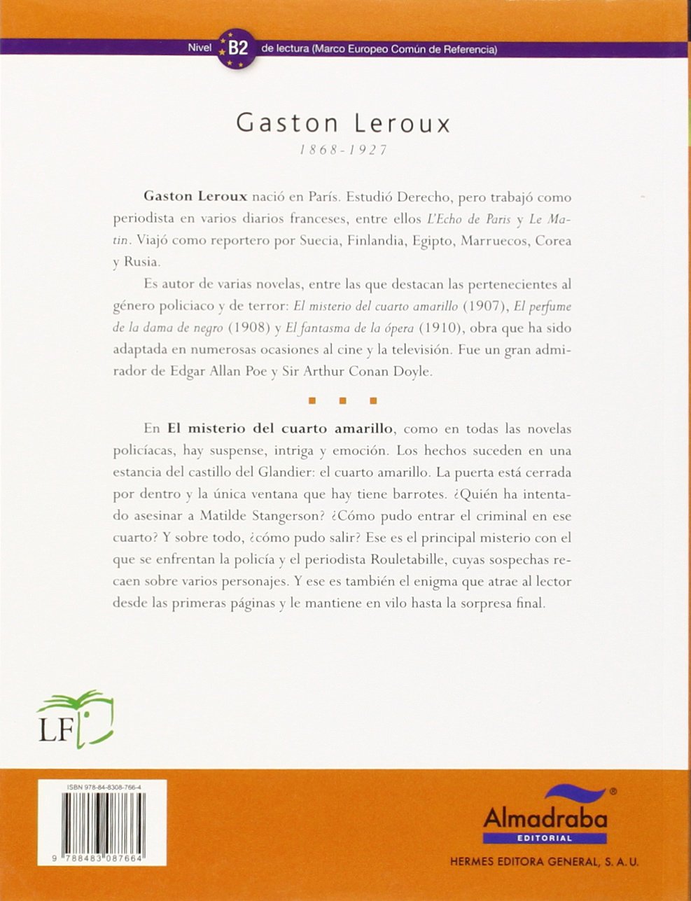 El Misterio Del Cuarto Amarillo Leroux Gaston Amazon Com Mx Libros