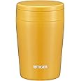 Tiger Thermos Vacuum Insulated Soup Jar, 12.8 fl oz (380 ml), Thermal, Bento Box, Wide Mouth, Round Bottom, Saffron Yellow MCL-B038-YS Tiger