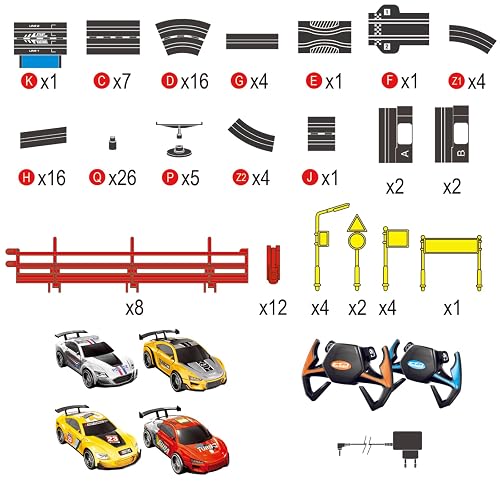 thumbnail image 2 of Electric Slot Car Race Track Set – Dual Racing Cars, Ages 6-12, 3.85 Lbs, Model 20320 2 of 4