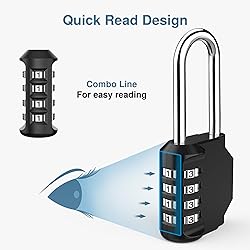 Puroma 2 Pack 2.6 Inch Long Shackle Combination