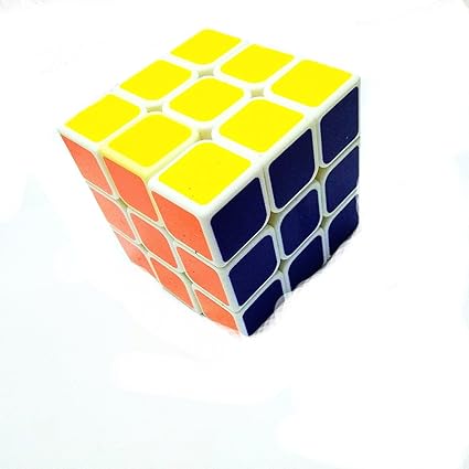Magic Cube 3x3x3 White Stickerless Rubiks Cube