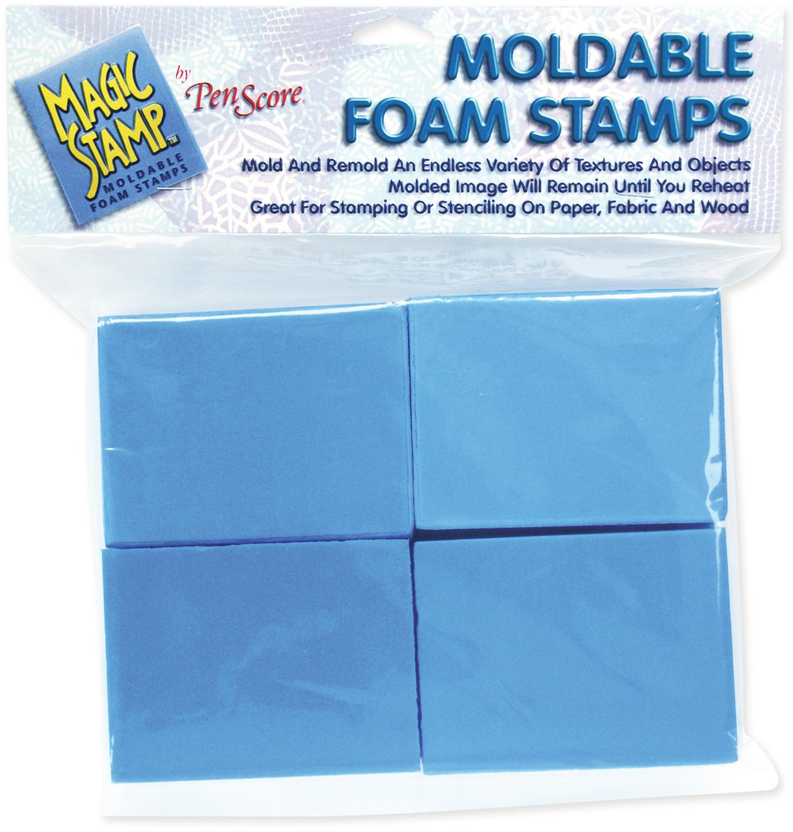 Magic Stamp Moldable Foam Stamps 8/Pkg, Blocks Arts