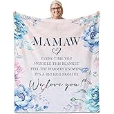 ACGMVCO Mamaw Gifts, Gifts for Mamaw, Mamaw Blanket 60" x 50", Mamaw Gifts for Mother's Day, Birthday Gifts for Mamaw, Mamaw Gifts for Grandma, Mamaw Gifts from Grandkids, Mamaw Gifts for Christmas