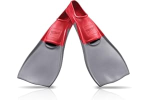Speedo Unisex Adult Swim Training Fins Rubber Long Blade, Multiple Colors and Sizes