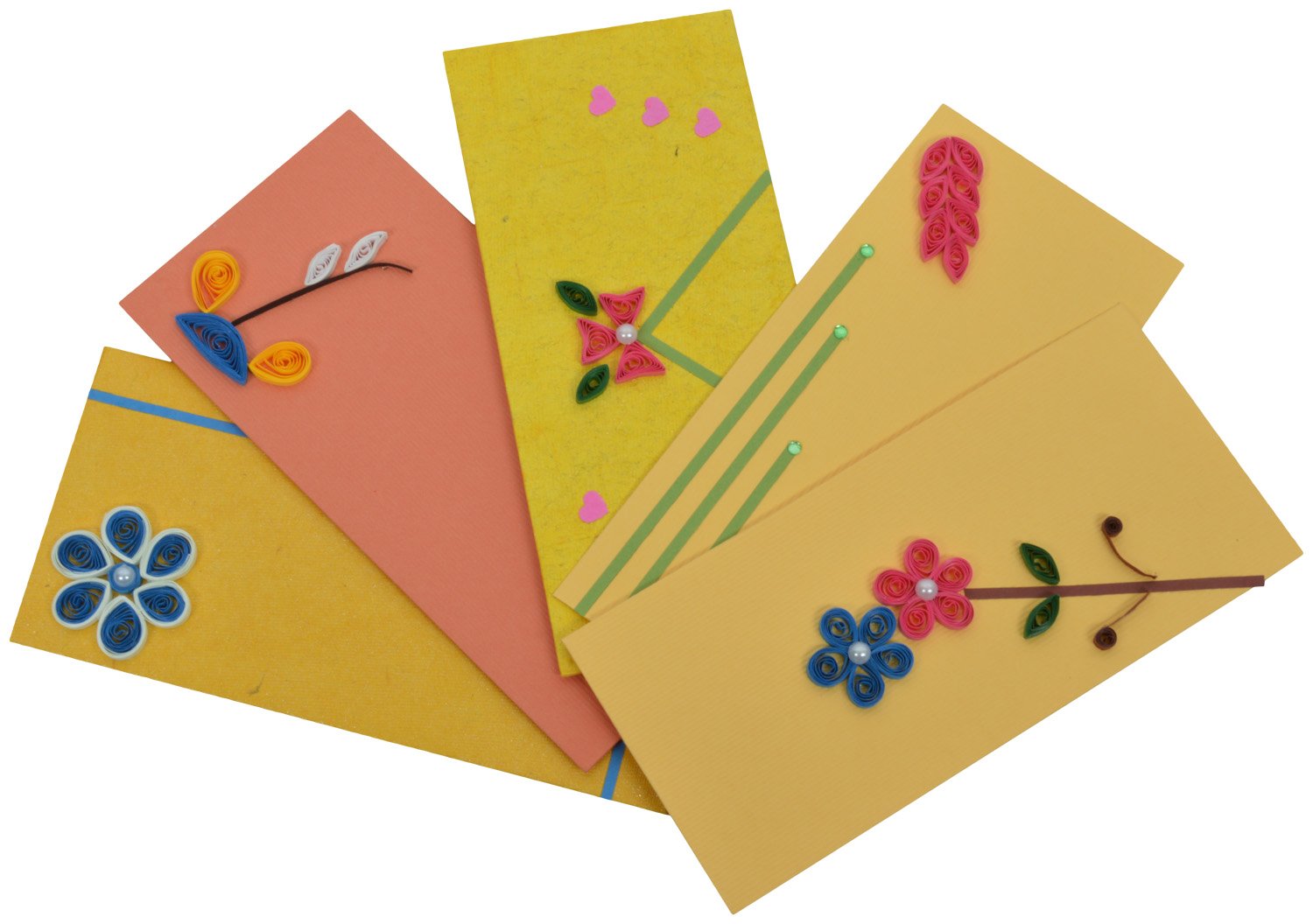 Rmantra Handmade Envelopes Assorted Design Set Of 5 Amazon In