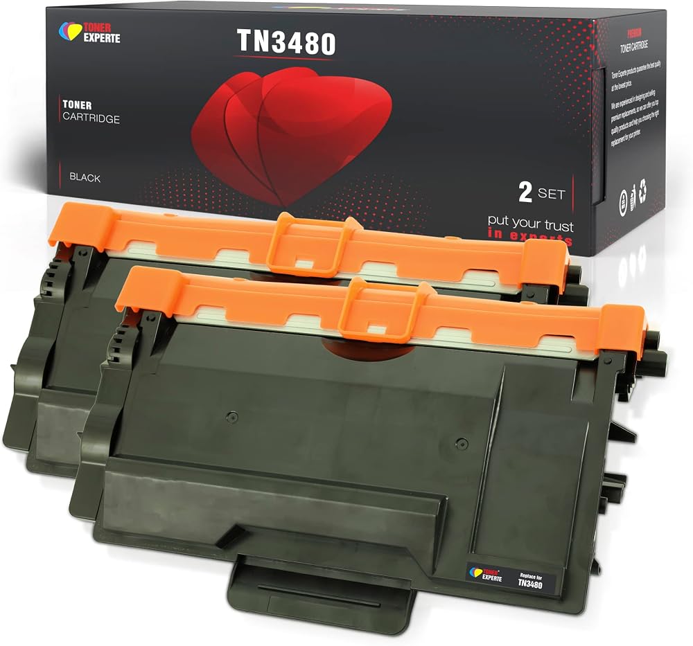 TONER EXPERTE TN3480 Black Toner Cartridge for Brother HL-L5100DN MFC-L5750DW