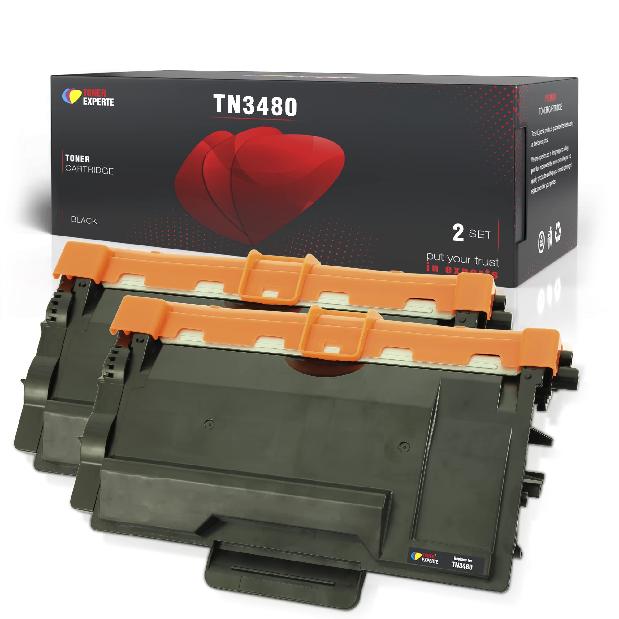 TONER EXPERTE Compatible Brother TN3480 TN3430 Black Toner Cartridge Replacement for TN-3480 for HL-L5000D HL-L5100DN HL-L5200DW HL-L6400DW MFC-L5750DW DCP-L5500DN Printer