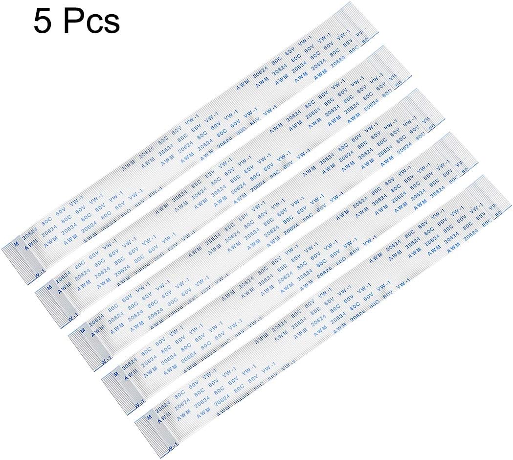 sourcing map Flexible Flat Cable, 32 Pins 0.5mm Pitch 150mm FPC FFC Flexible Ribbon Cable for LCD TV DVD Player Laptop 5Pcs (A Type) - Image 3