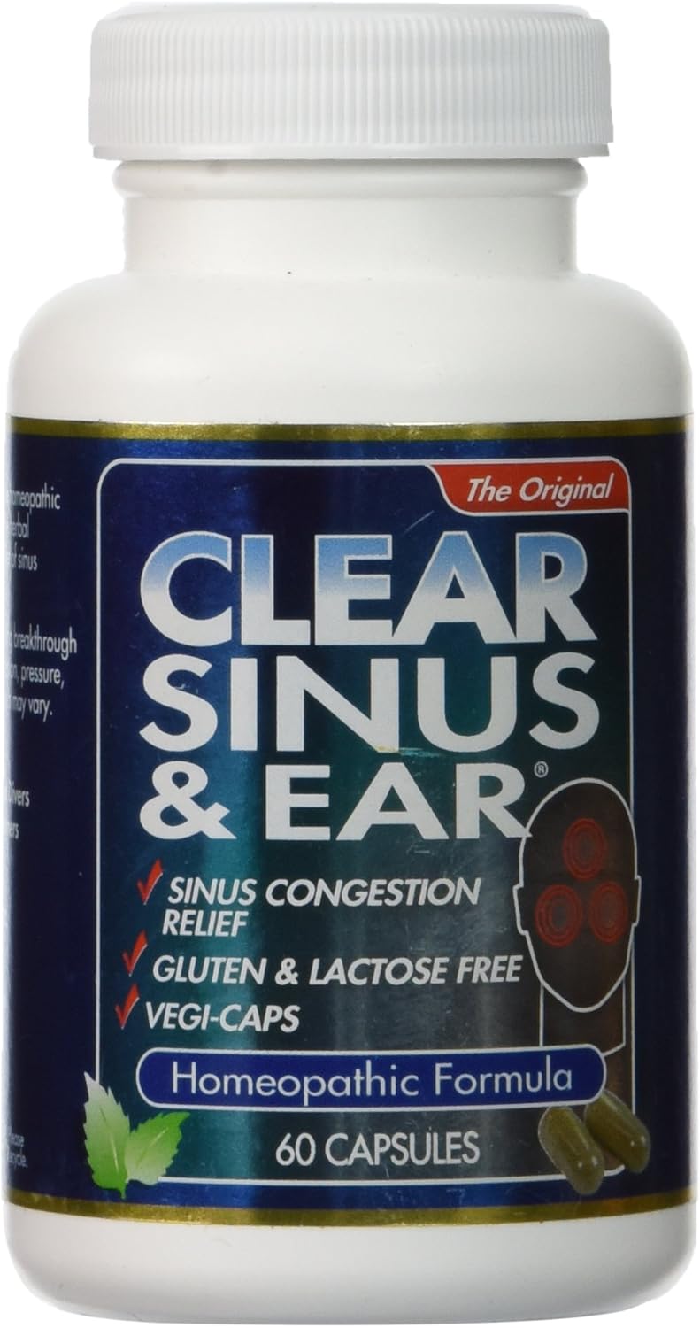 Clear Products Homeopathic Formula, Sinus and Ear, 60 Count: Health & Personal Care