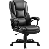Furmax Managerial Executive Office Chair,High Back PU Leather Ergonomic Desk Chair with Lumbar Support,Reclining Computer Chair for Home Office