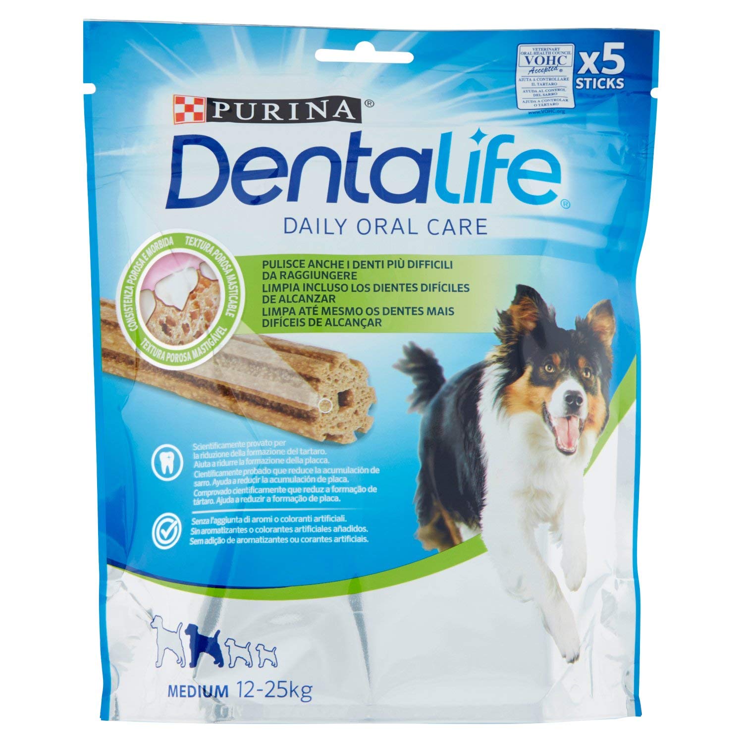 Purina Dentalife Medium 5 Packs of 115g - Total: 575g