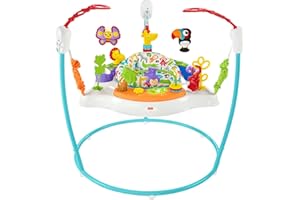 Fisher-Price Baby Bouncer Animal Activity Jumperoo Musical Play Center with Lights Sounds & Developmental Toys
