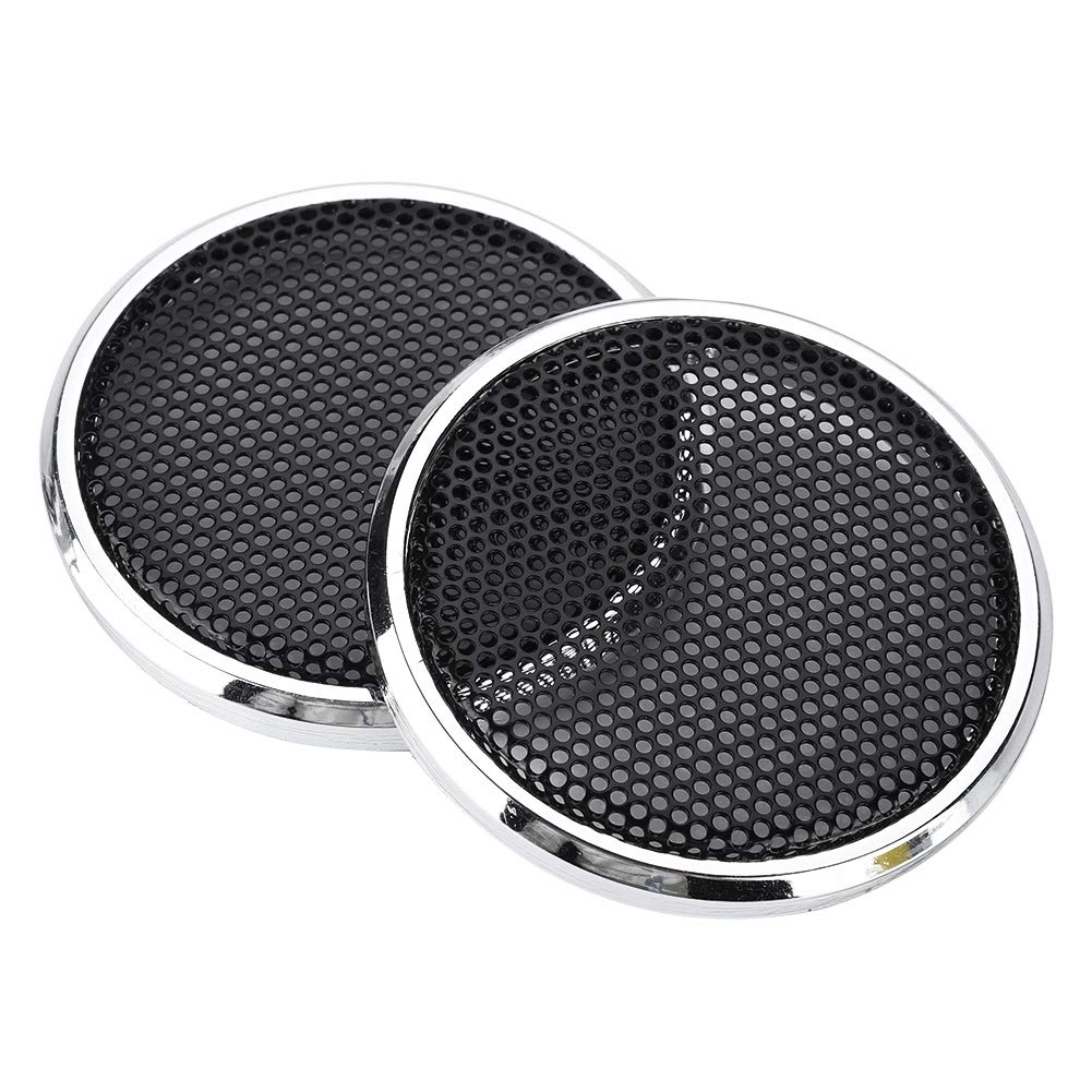 Dioche Speakers Cover, 1 Inch Speaker Grill Cover, 2 PCS Audio Speakers Decoration Protective Grills Cover Steel mesh Case