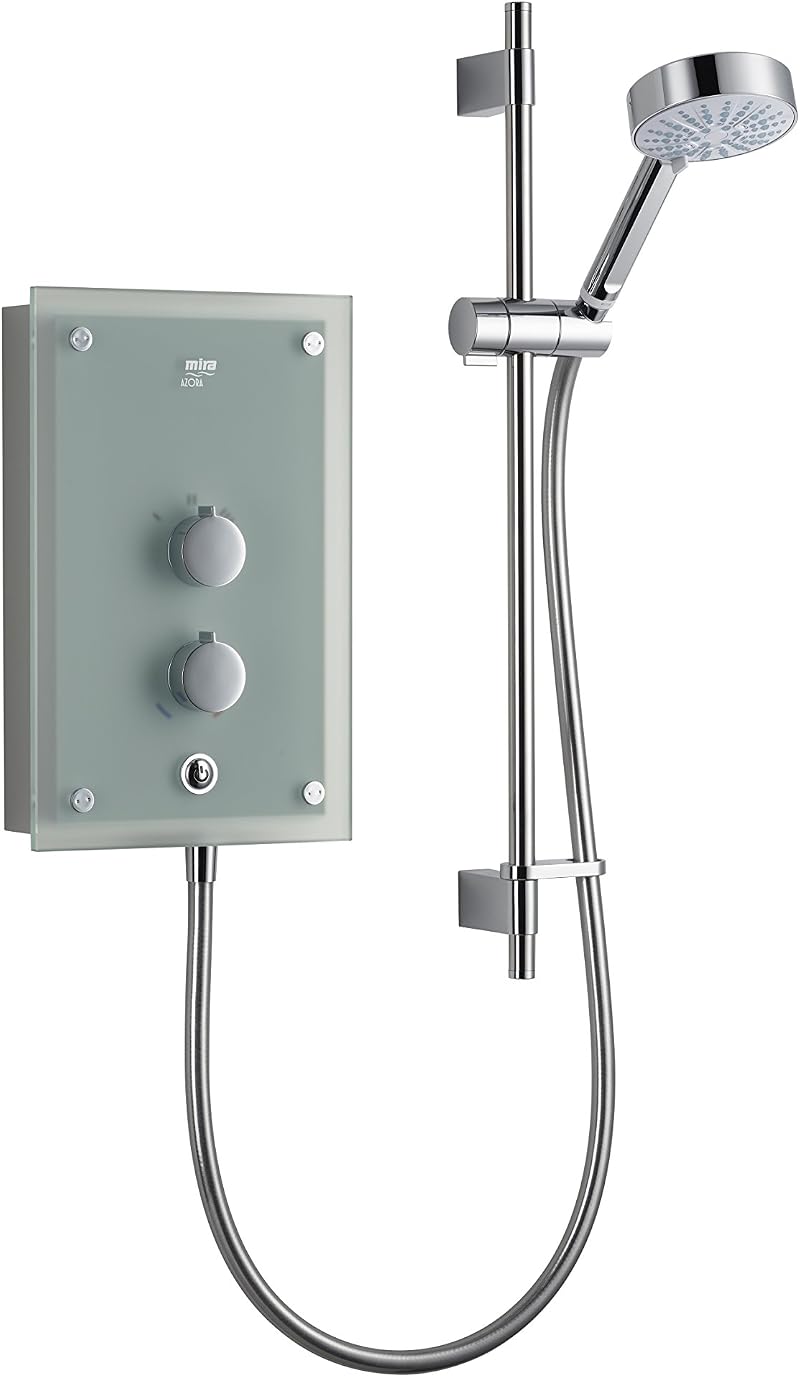Mira Azora 9.8kW Thermostatic Electric Shower Frosted Glass Chrome 1.1634.011