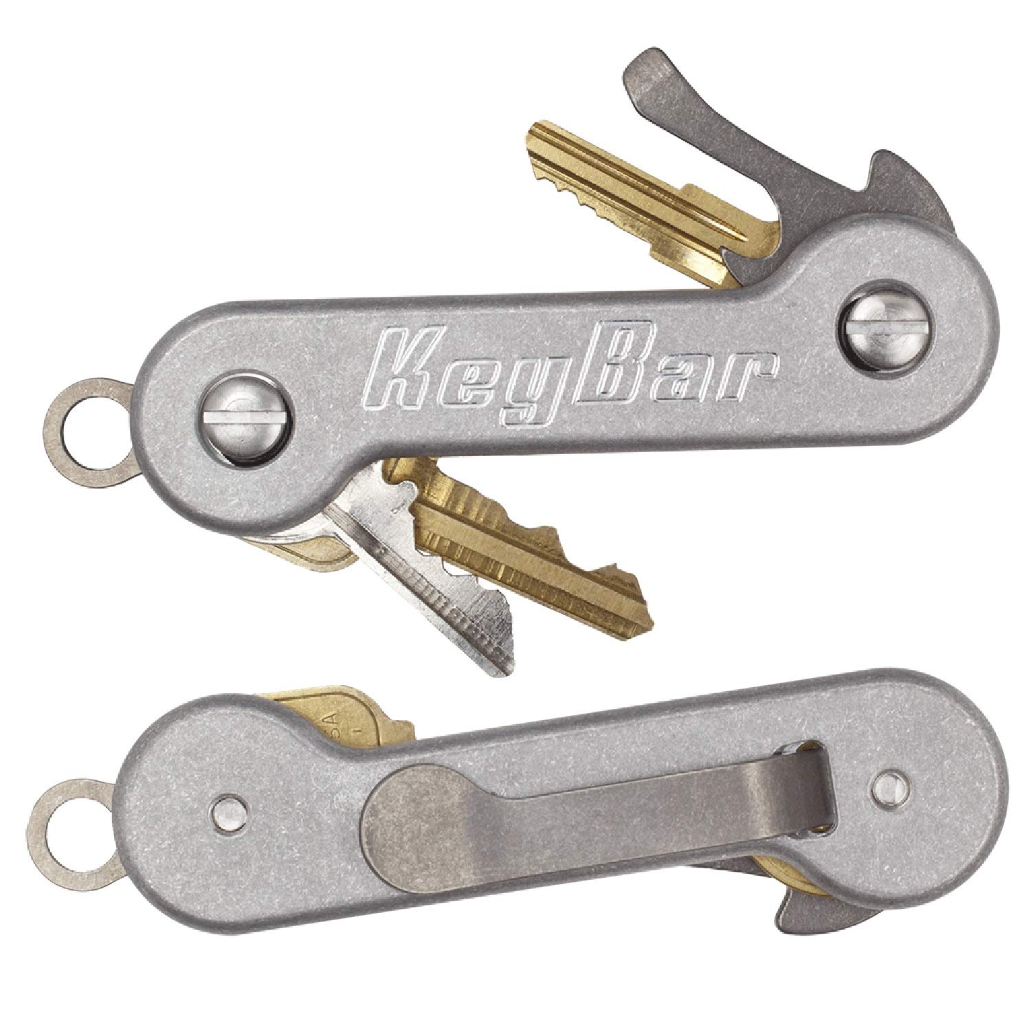 KeyBar Stonewashed Aluminum Key Organizer