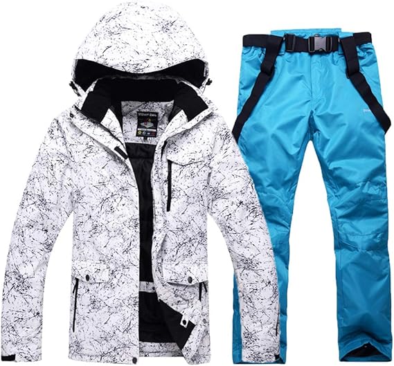 Amazon Co Jp 防水 防寒着セット スキー スーツ 暖かい スキーウェア フード付き 山 冬のコート 防風 レインコート スキースーツよだれかけ D 服 ファッション小物