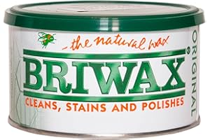 Briwax BR-1-LB (Light Brown Furniture Wax Polish, Cleans, Stains, and Polishes