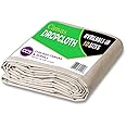 Heavy Purpose Canvas Drop Cloth by CCS CHICAGO CANVAS & SUPPLY- Paint Tarp, Canvas Fabric, Drop Cloth Curtains, Paint Drop Cloth, Washable & Reusable Drop Cloth for Painting - 4 by 15 Feet