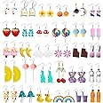 NEWEI Acrylic Beetle Car Earrings - Fashion Auto South Korea