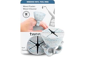 tweexy Craft Vinyl Weeding Scrap Collector Ring | Weeding Tools for Vinyl Heat Transfer, HTV Crafting & Adhesive Paper Sheets Holder | Portable Heat Press Accessories and Supplies (Ice)