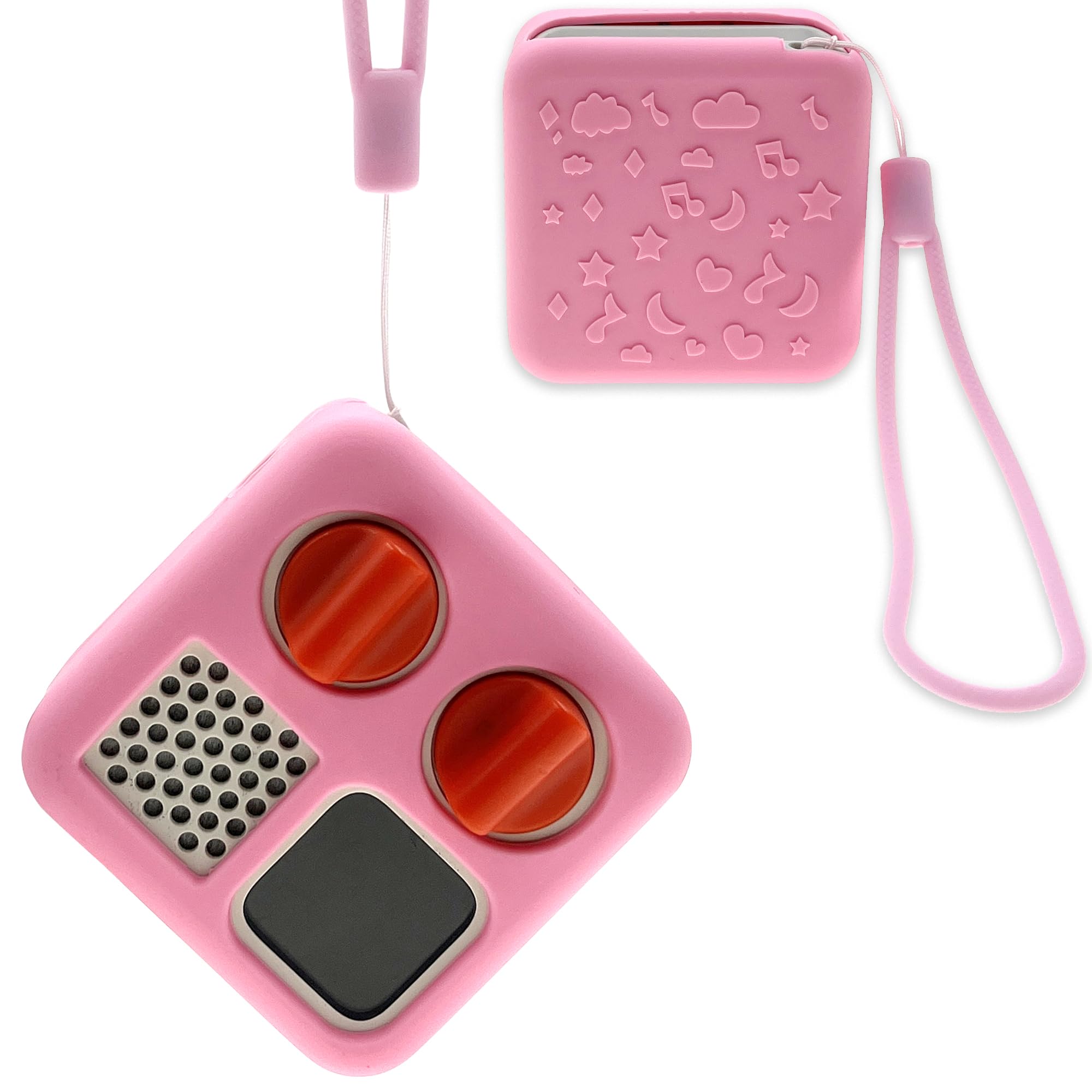 Photo 1 of LeoTube Silicone Shell Cover for Yoto Mini Player, Silicone Protective Sleeve Case Compatible with Mini Bluetooth Speaker (Case Only, Machine not Included) (Pink)