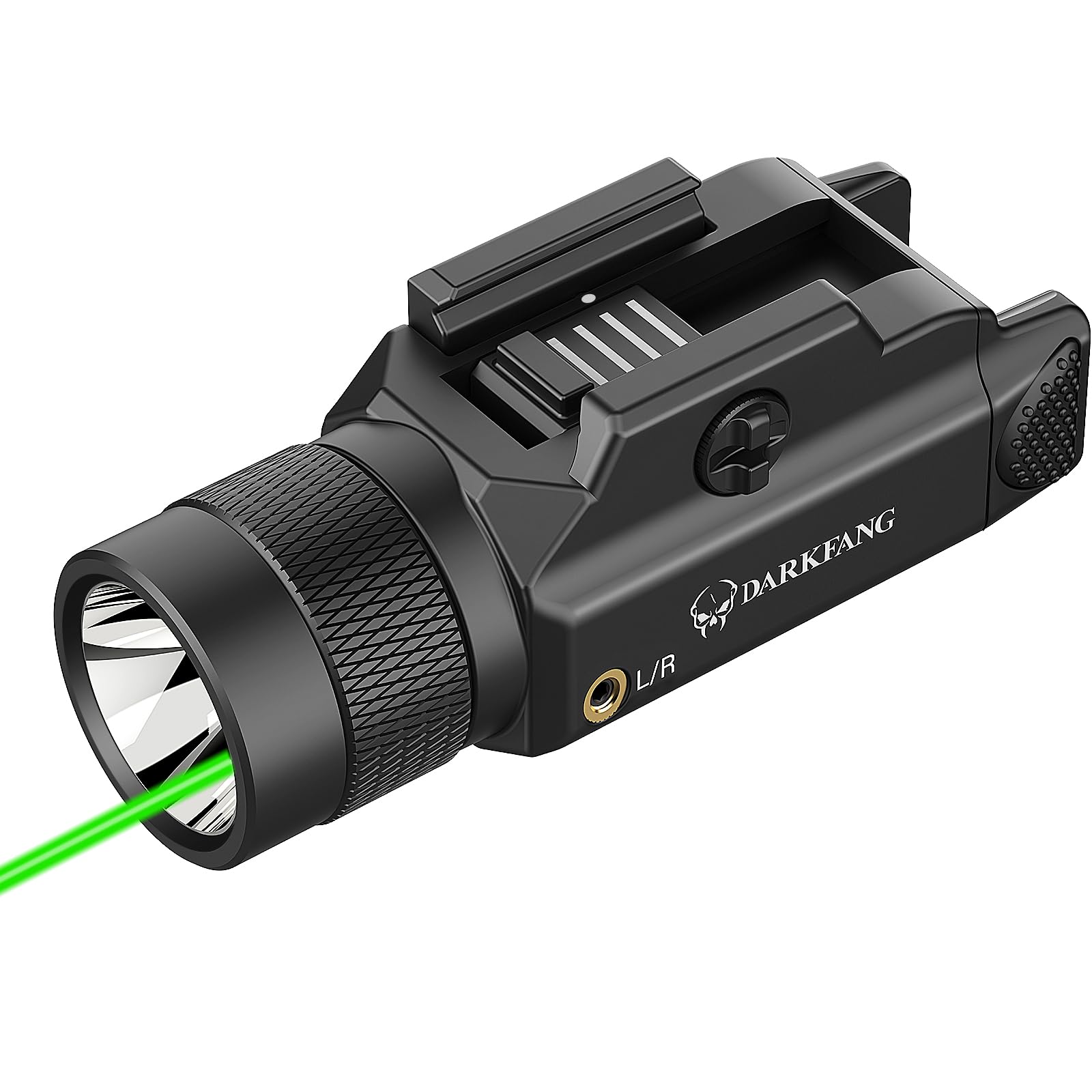 Photo 1 of DARKFANG Tactical Flashlight and Green Laser Light Combo 1500 Lumen for Shotgun/Pistol Light with Momentary/Strobe Function for 1913 Picatinny Rail