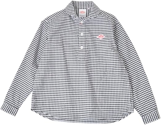 Amazon ダントン Danton レディース ギンガムチェック シャツ コットン オックスフォードプルオーバー Jd 3564trd シャツ ブラウス 通販