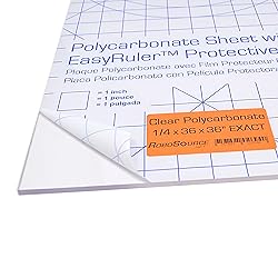 Polycarbonate Clear Plastic Sheet 36" X 36" X