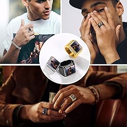FindChic Personalized Signet Rings for Men 18K Gold