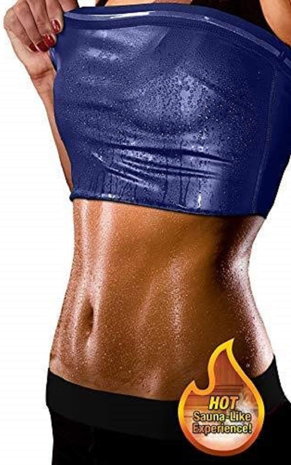 TRENDBUY™ Sweat Shaper Vest for Women | Polymer Shapewear | Body Workout Tank top for Weight Loss | Slimming Vests | Waist Trimmer | Excercise and Fitness T- Shirt for Womens