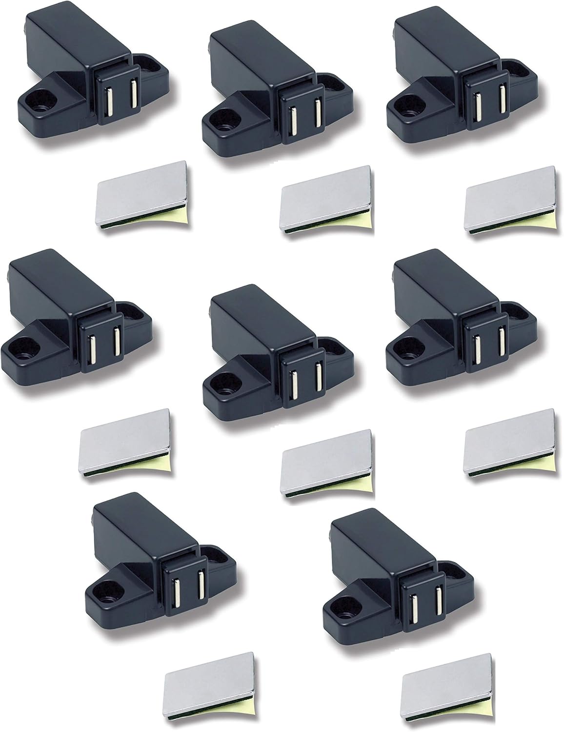 UMAXO® Push-to-Open Federschnäpper 2 Stück Möbel-Schnäpper rechteckig