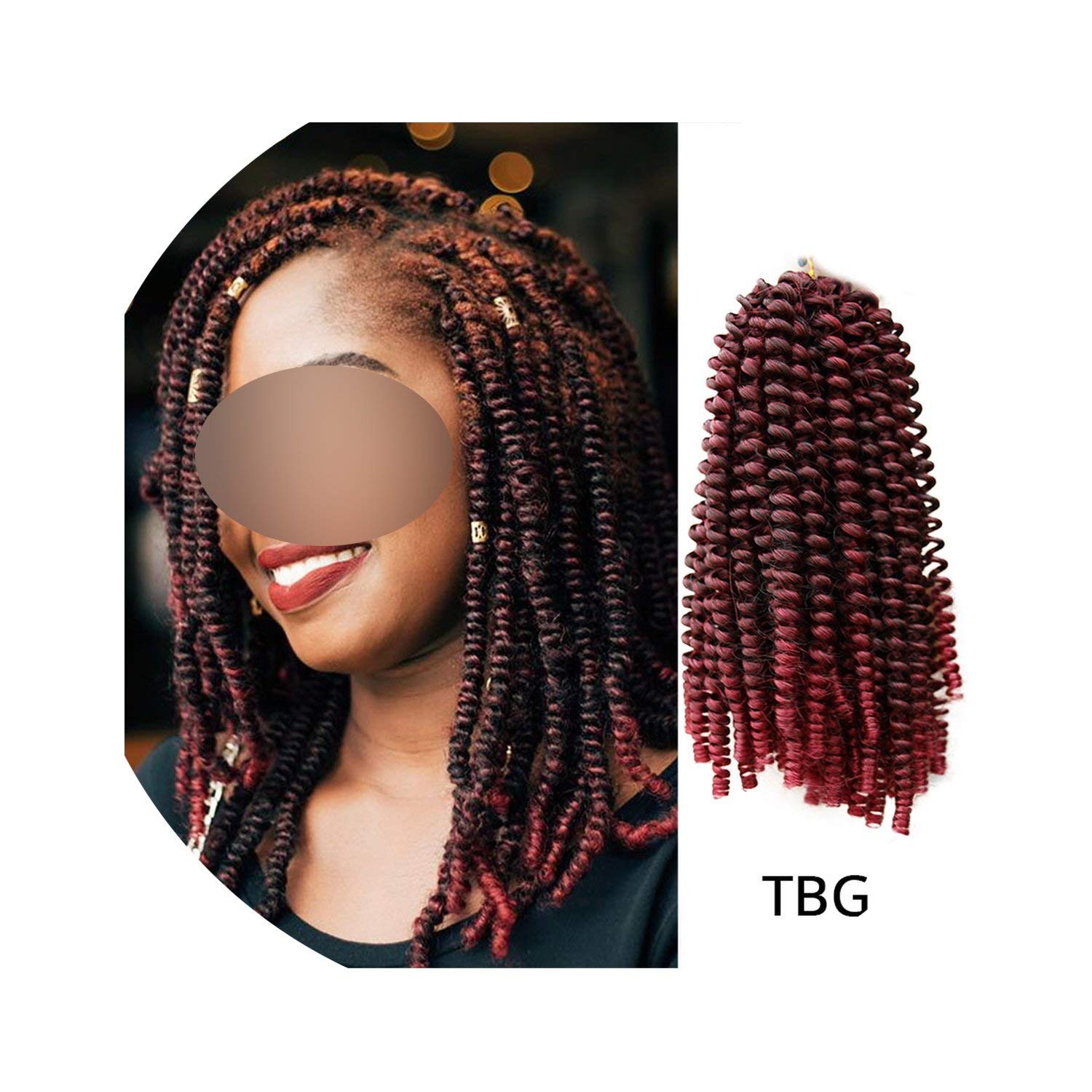 Amazon Com Spring Twist Crochet Hair Extensions 110g Pack Nubian