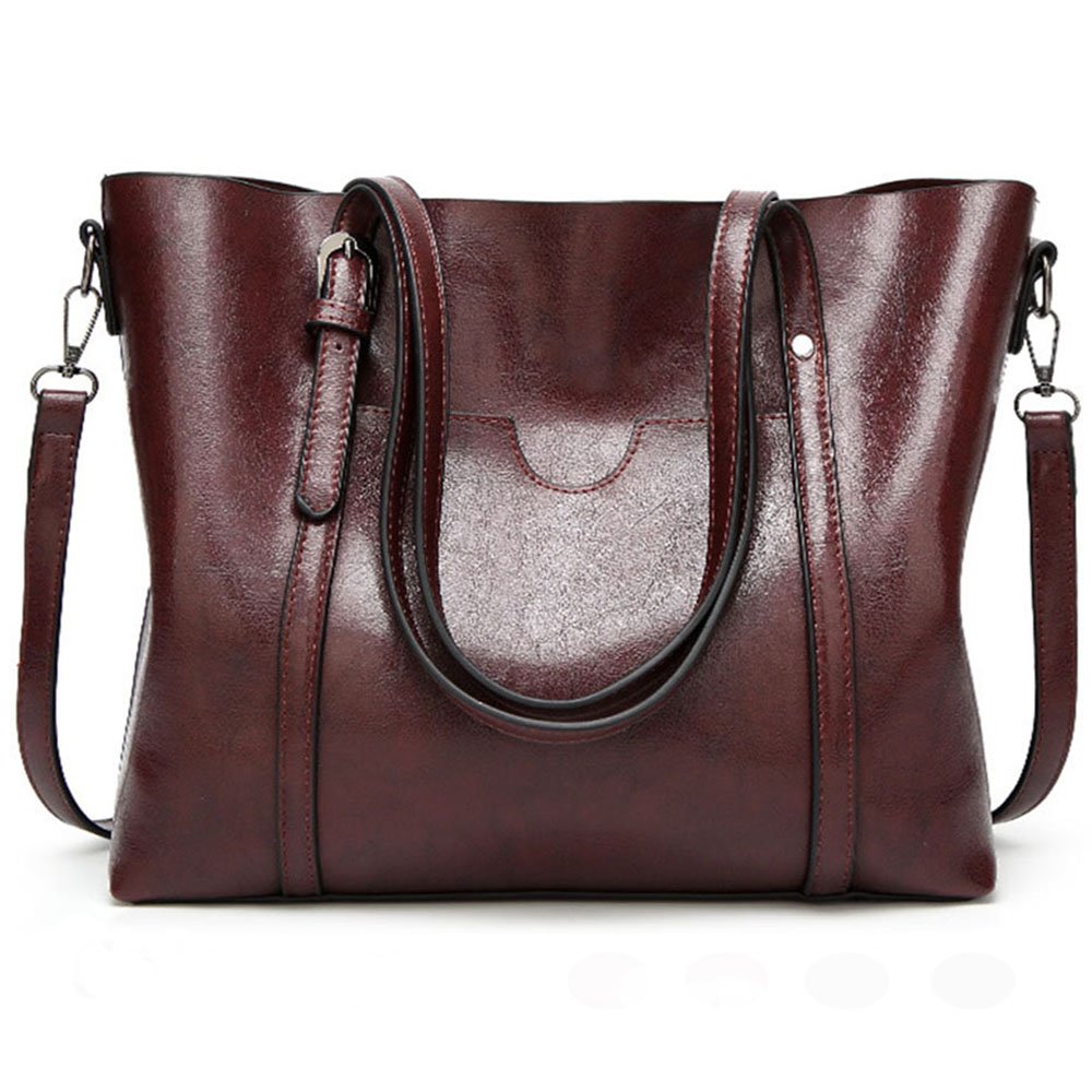 FiveloveTwo Women Ladies All-match Top-Handle Bags Crossbody Hobo Shoulder Crossbody Satchel Tote Bags Shopper Clutch Handbags Purse Coffee(Size: 8)