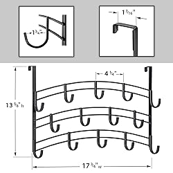 LYNK Professional® Home™ Over Door Hooks Rack