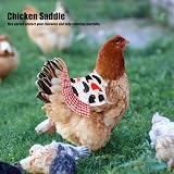 Fdit Hen Saddle Apron Chicken Feather Protector Rooster Claw Guard Elastic Fit view 3
