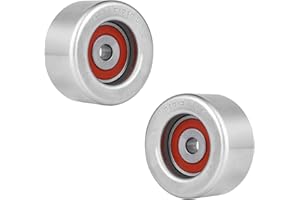XinHMYKJ 2PCS Idler Pulley for Lexus ES350 GS350 GS450h IS350 RX350 2007-2021, Drive Belt Idler Pulley for Toyota 4Runner Camry Tacoma RAV4 Highlander 2003-2021 Idler Pulley No.16604-31020
