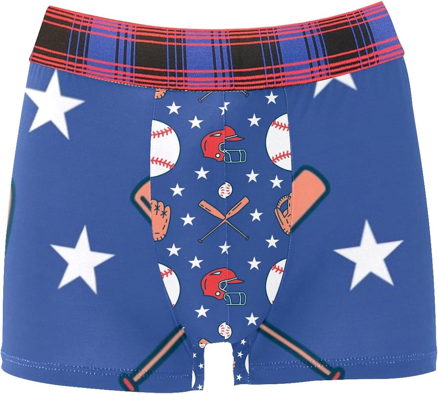 Lorvies Boxer Briefs Baseball Softball Sport Game Pattern Men Underwear