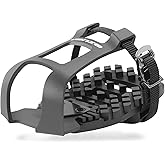 Venzo Bike Bicycle Toe Clips Cage Indoor Exercise Bike Pedal Adapters - Compatible with Peloton Bike Pedal, Convert Look Delta Pedals to Toe Clip Straps Ride with Sneakers