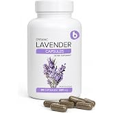 Organic Lavender Capsules - Lavender Pills for Relaxation and Balance - Supports Calm Mind and Body - Natural Supplement - Non-GMO, Gluten-Free &ndash; 90 Vegan Capsules
