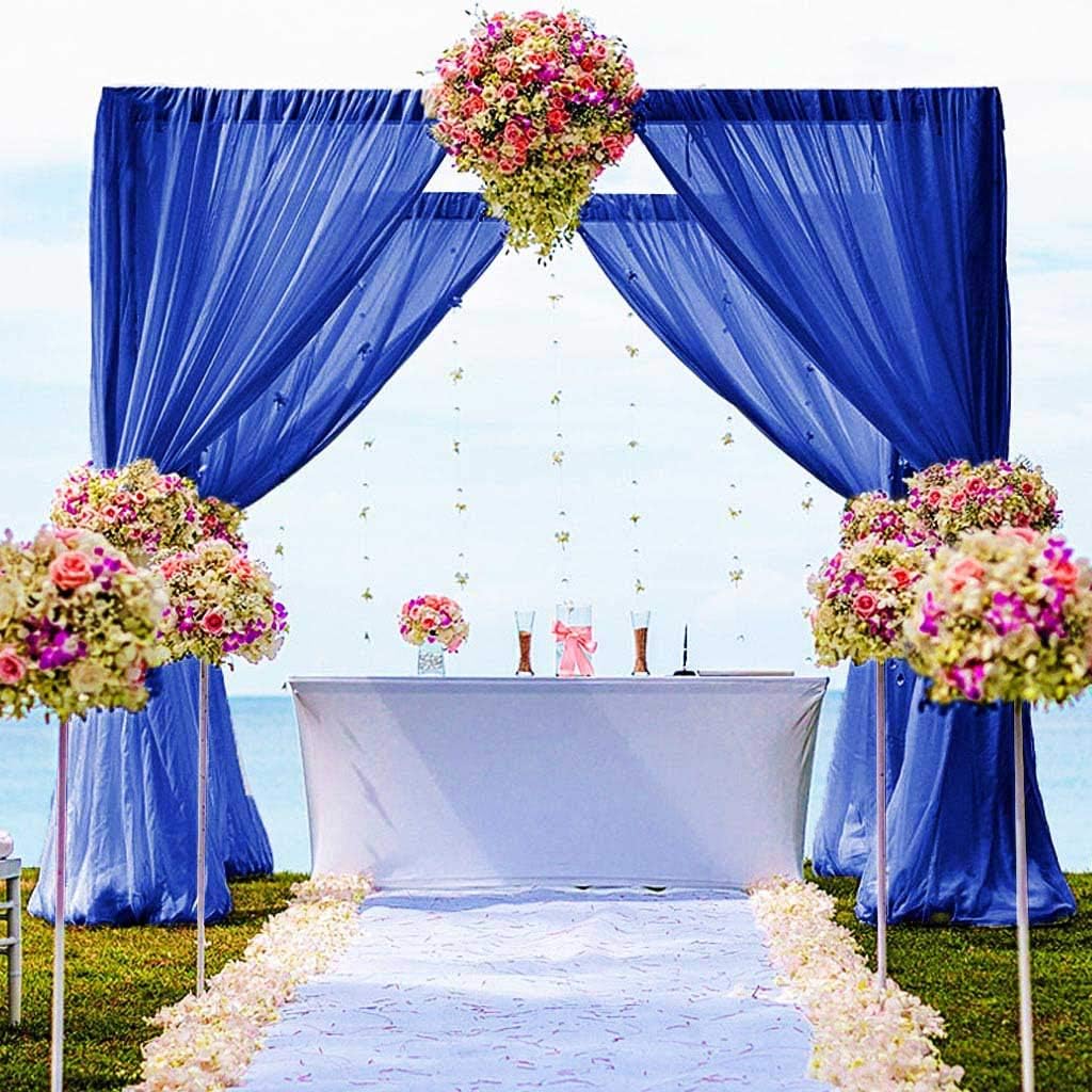 Chiffon Backdrop Curtain 5FTx10FT Blue Shower Curtains Amazon.co.uk Camera & Photo