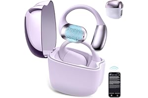 WOAKUSO Language Translation Earbuds, 3-in-1 Translation Earbuds, 75 Languages ​Real-time Two-Way OWS Earbuds, HD Sound Quality, Compatible with iOS and Android,Purple
