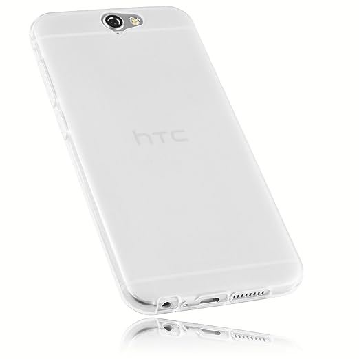 mumbi Schutzhülle HTC One A9 Hülle transparent weiss