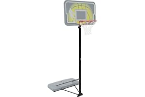 Lifetime 90992 Full-Size Height Adjustable Portable Basketball Hoop, 7.5 to 10 Foot Telescoping Adjustment, 44-Inch Impact Backboard