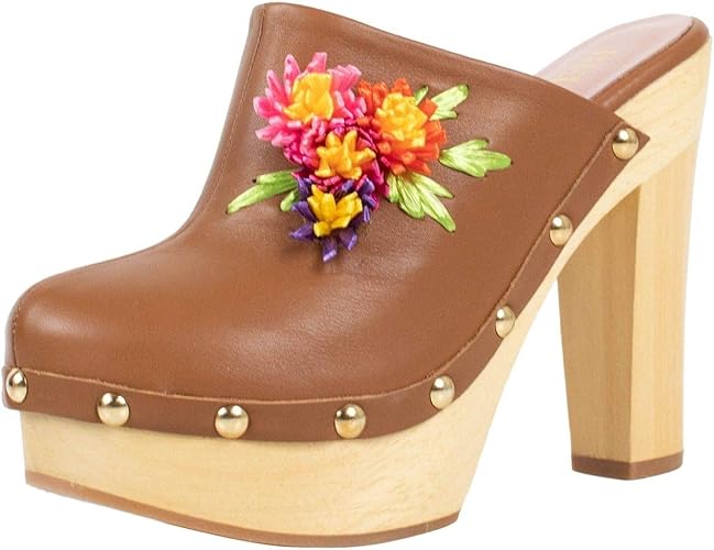 brown clog heels