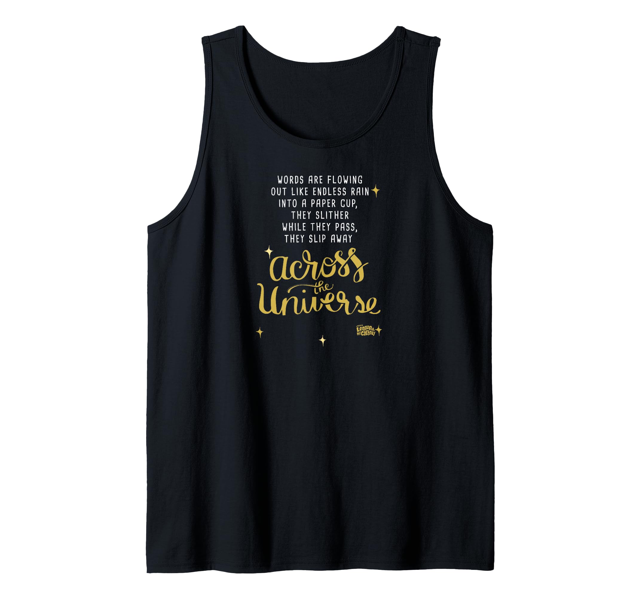 Lyrics by Lennon and McCartney - Across the Universe Tank Top
