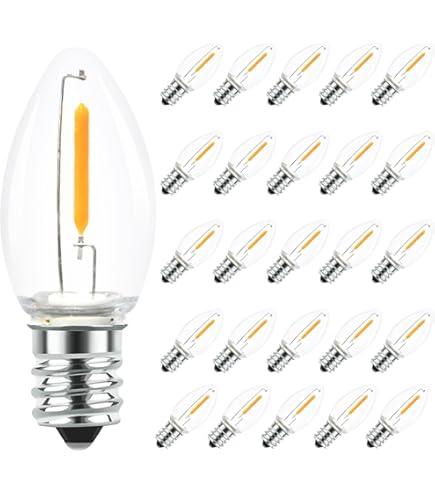 CEC Industries 7C7 130V Bulbs - E12 Base C-7 Shape (10-Pack)