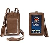 Save the Girls Crossbody Purse (Coffee) - Touchscreen Phone Bag and Phone Strap Crossbody, Stylish and Lightweight (Free Spirit)